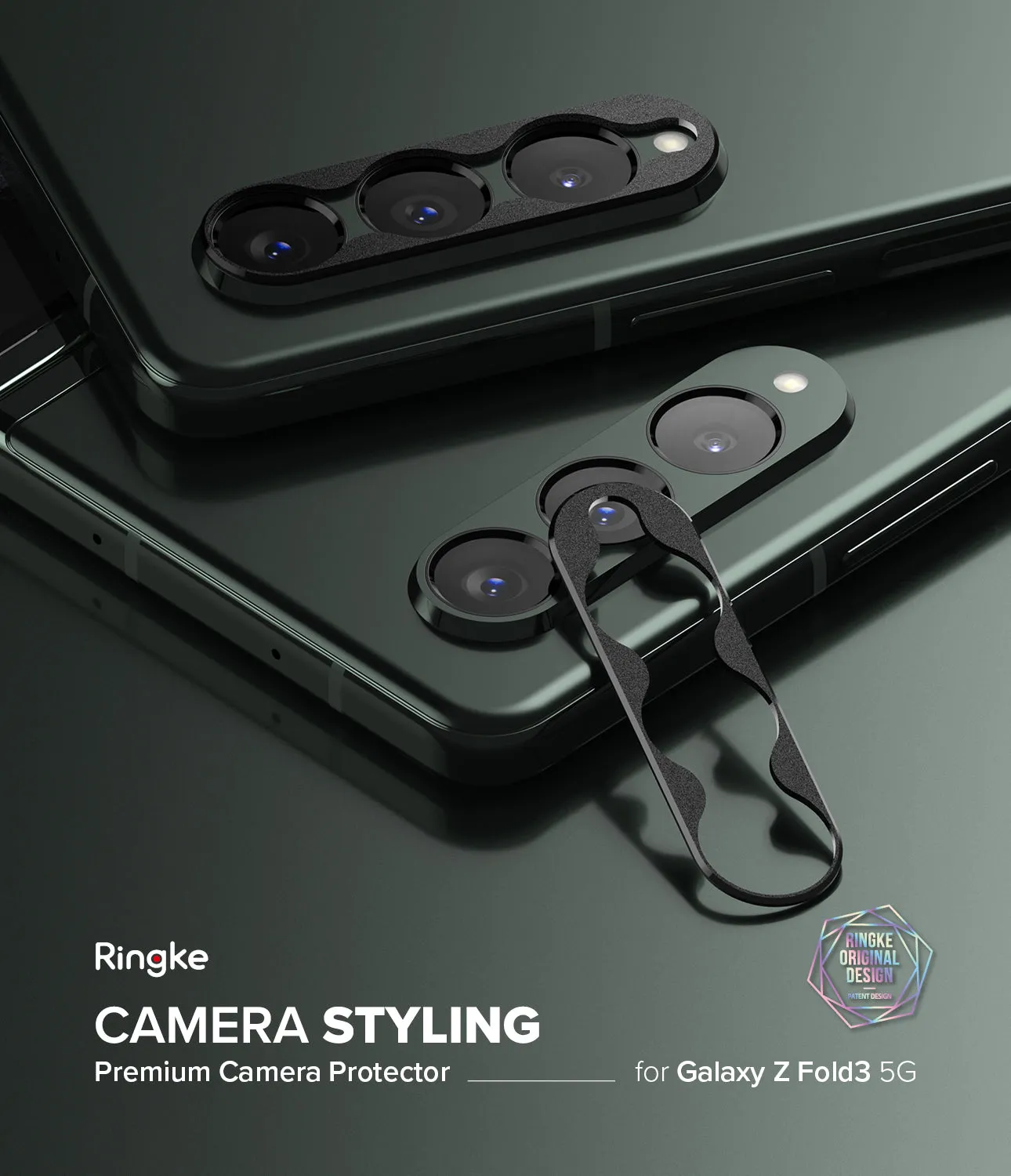 Samsung Galaxy Z Fold 3 Lens protectors| Camera Styling| Black