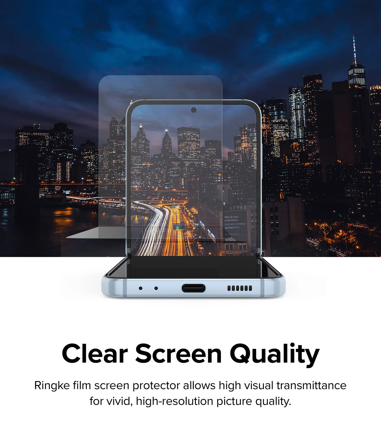 Samsung Galaxy Z Fold 4 Screen Protector| Dual Easy Film| (Front 1  Back 1)