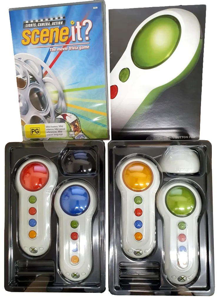 Scene It? Lights, Camera, Action Wireless Controllers   Game Boxed XBOX 360 PAL (Preowned)