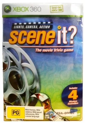 Scene It? Lights, Camera, Action Wireless Controllers   Game Boxed XBOX 360 PAL (Preowned)