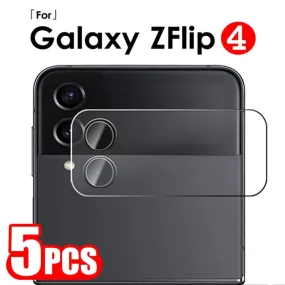 Screen Protectors Tempered Glass Lens Cover Film For Samsung Galaxy Z Flip 4 5G Full Cover