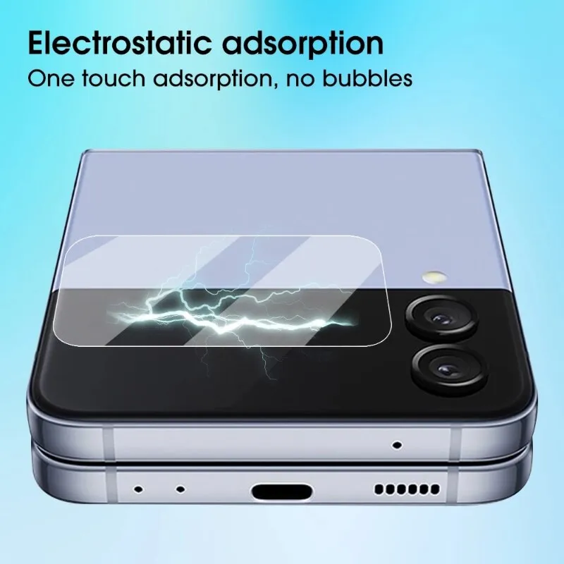 Screen Protectors Tempered Glass Lens Cover Film For Samsung Galaxy Z Flip 4 5G Full Cover