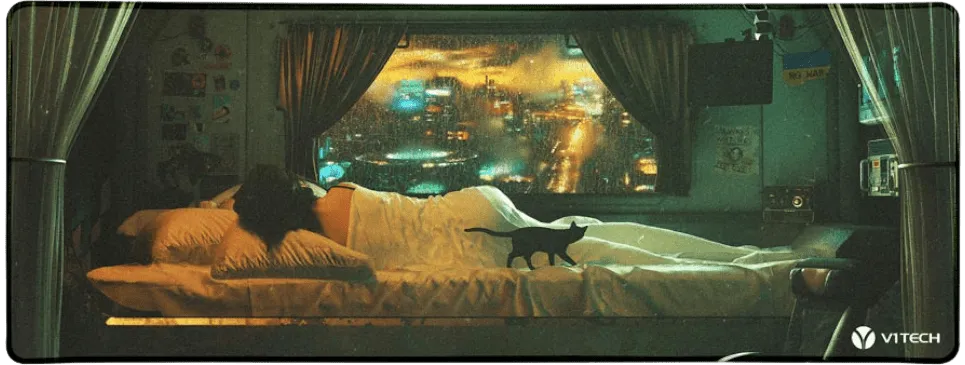 Sleeping in Large Mouse Pad