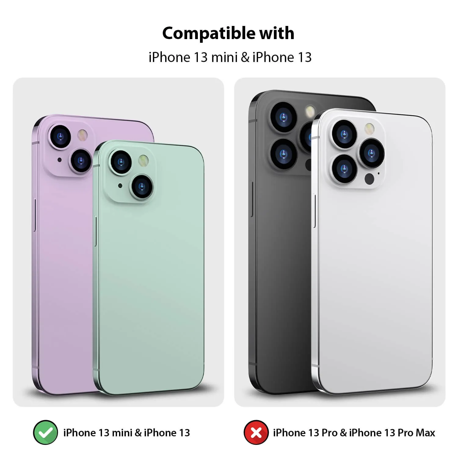 Tough On iPhone 13 Rear Camera Protector Tempered Glass