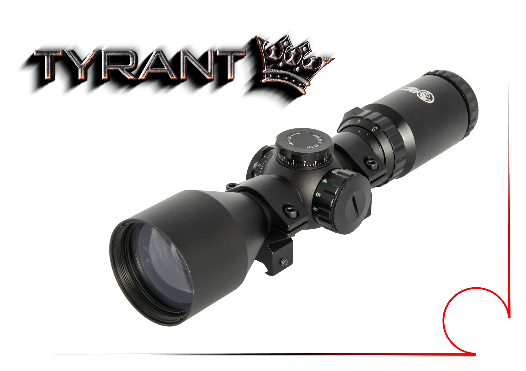 Tyrant 3-9 x 42mm Multi Reticle IR Scope