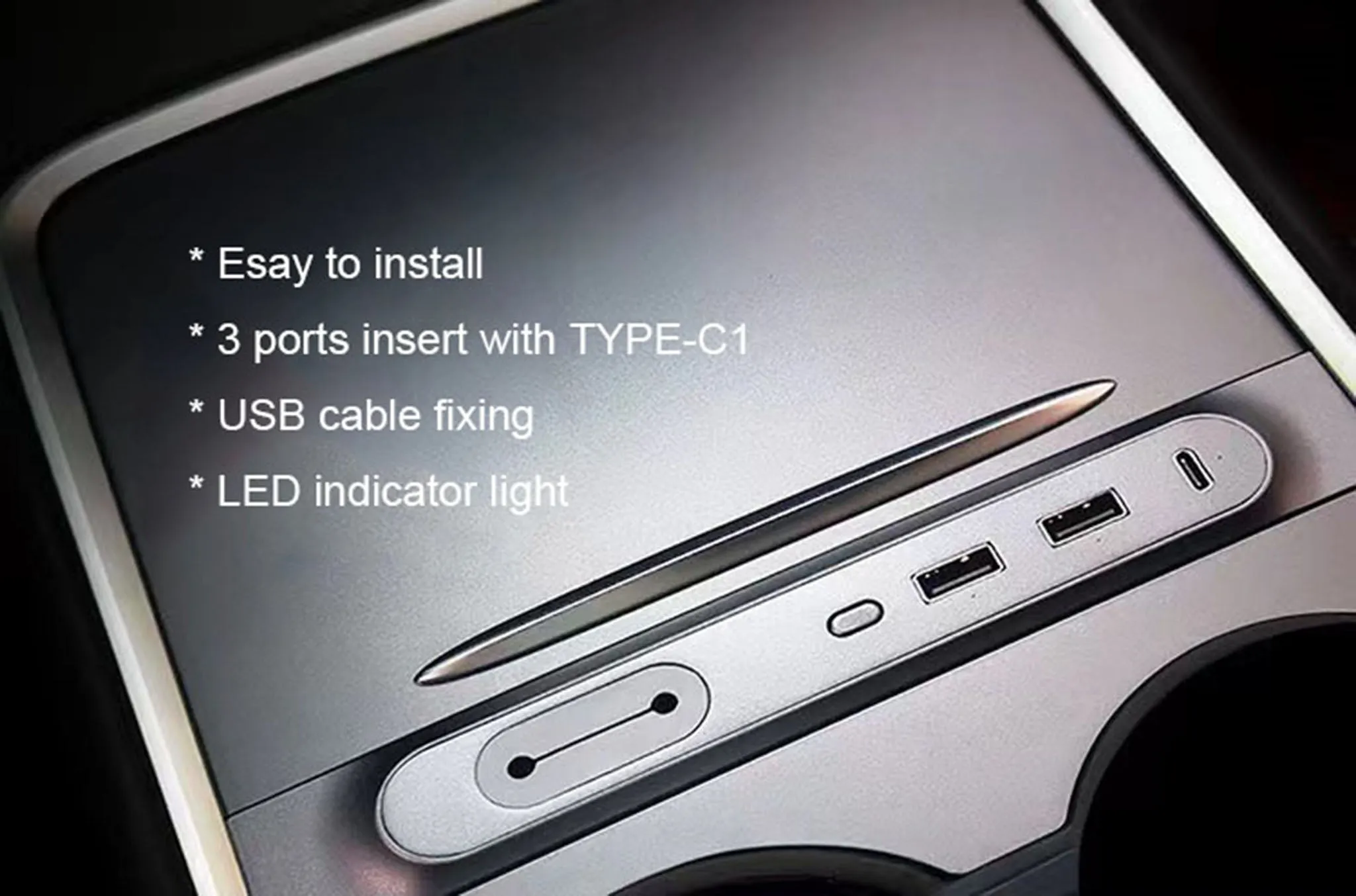 USB Docking Station for Tesla Model 3/Y Center Console