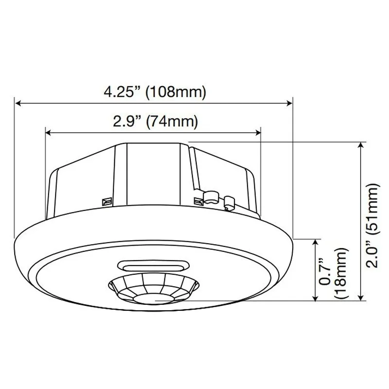 Wattstopper LMPC-100 Digital PIR Ceiling Mount Occupancy Sensor