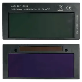 Welding Helmet Darkening Lens - 2" x 4-1/4" ADF Cartridge - Shade 10 - Armour Guard