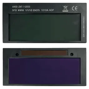 Welding Helmet Darkening Lens - 2" x 4-1/4" ADF Cartridge - Shade 12 - Armour Guard