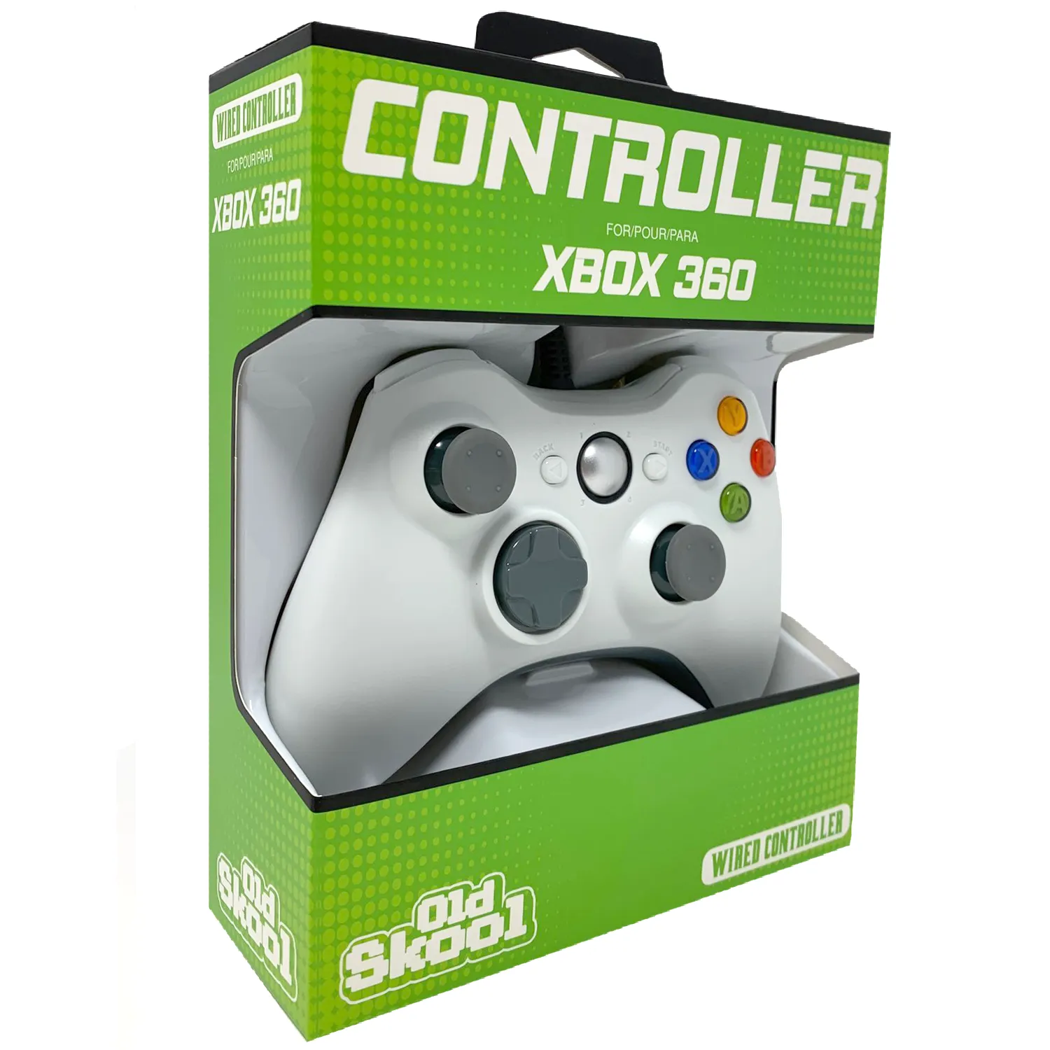 XBOX 360 Controller Wired - White NEW