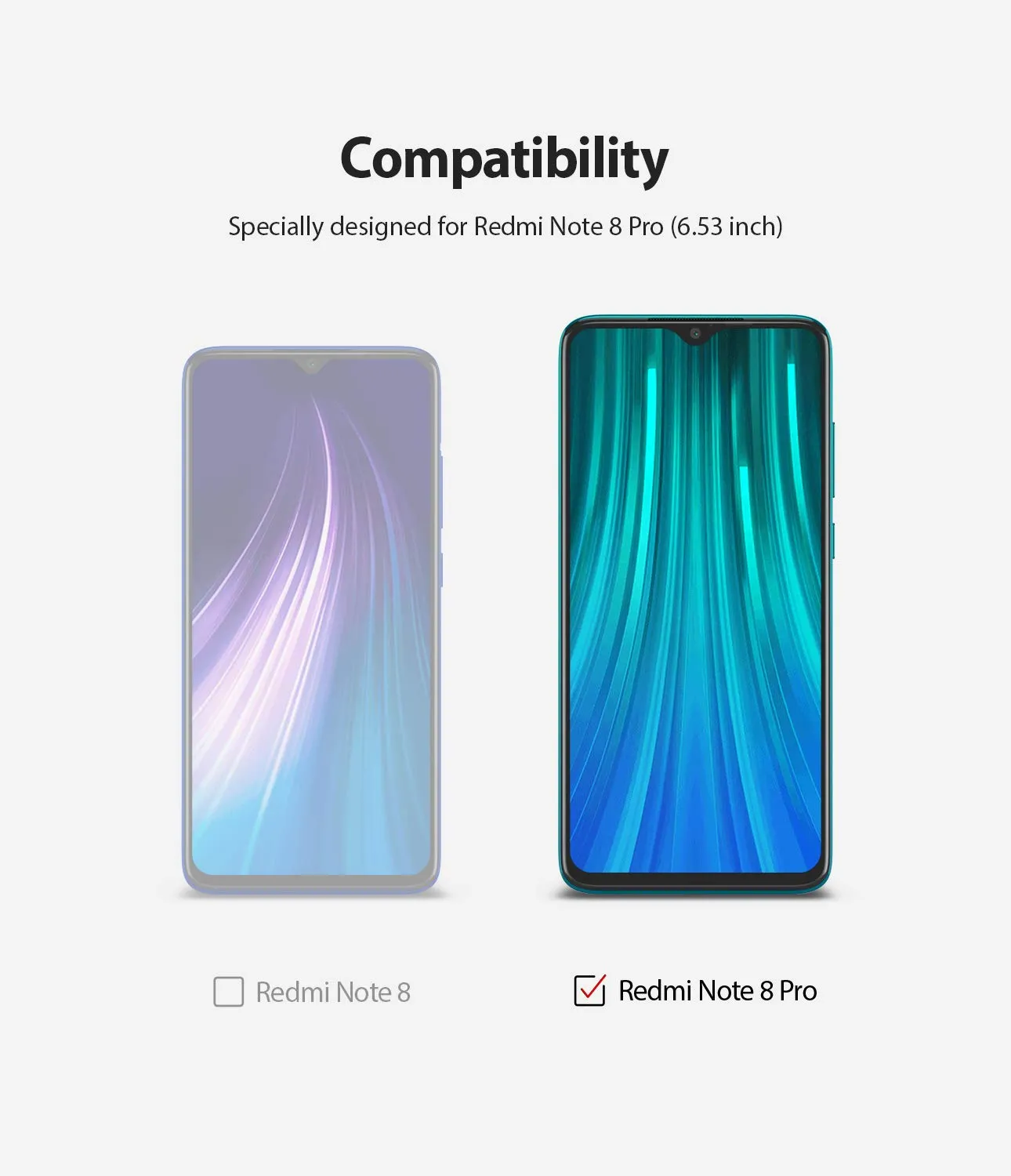 Xiaomi Redmi Note 8 Pro Screen Protector Guard | DUAL EASY FULL - 2 Pack