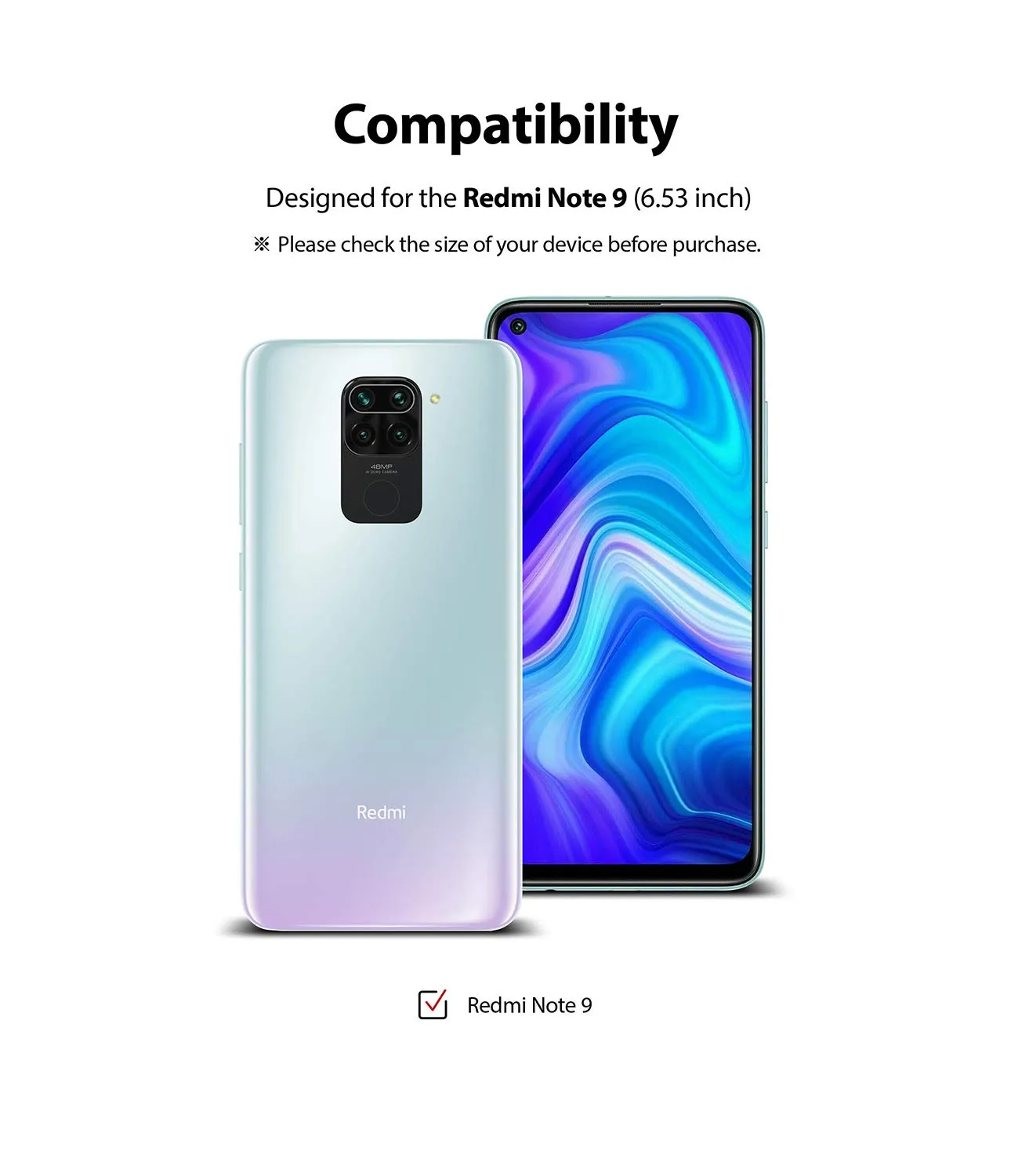 Xiaomi Redmi Note 9 Screen Protector Film| Dual Easy Full - 2 pack